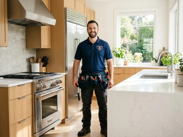 Appliance Repair Hero technician after an appliance repair in a Missouri home